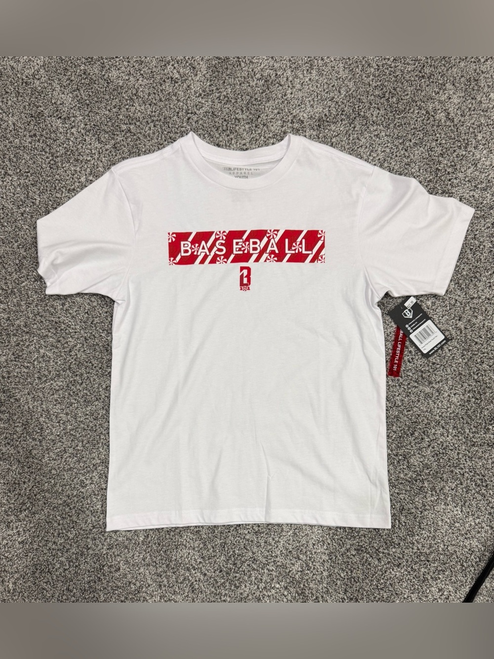 Baseball Lifestyle 101 Holiday T-shirt, Size Youth XL